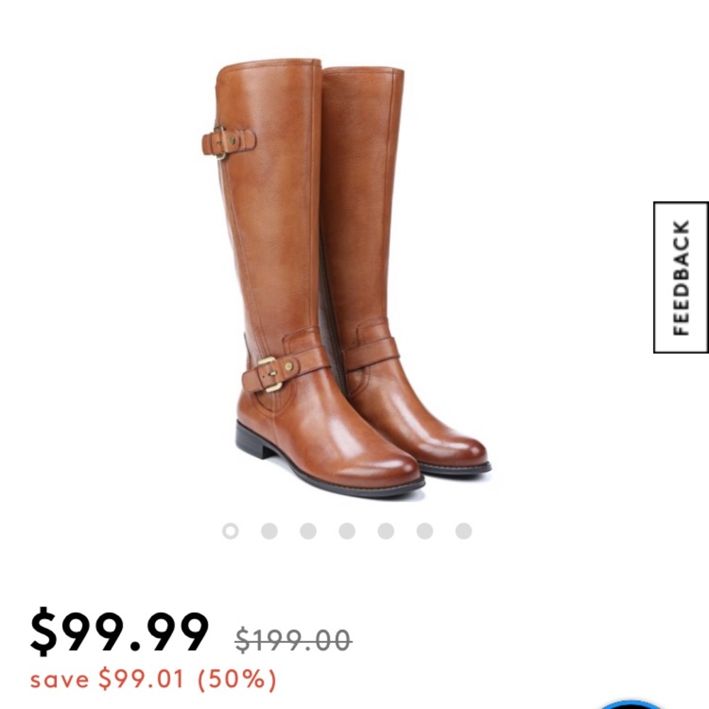 EUC Naturalizer wide calf tall boots